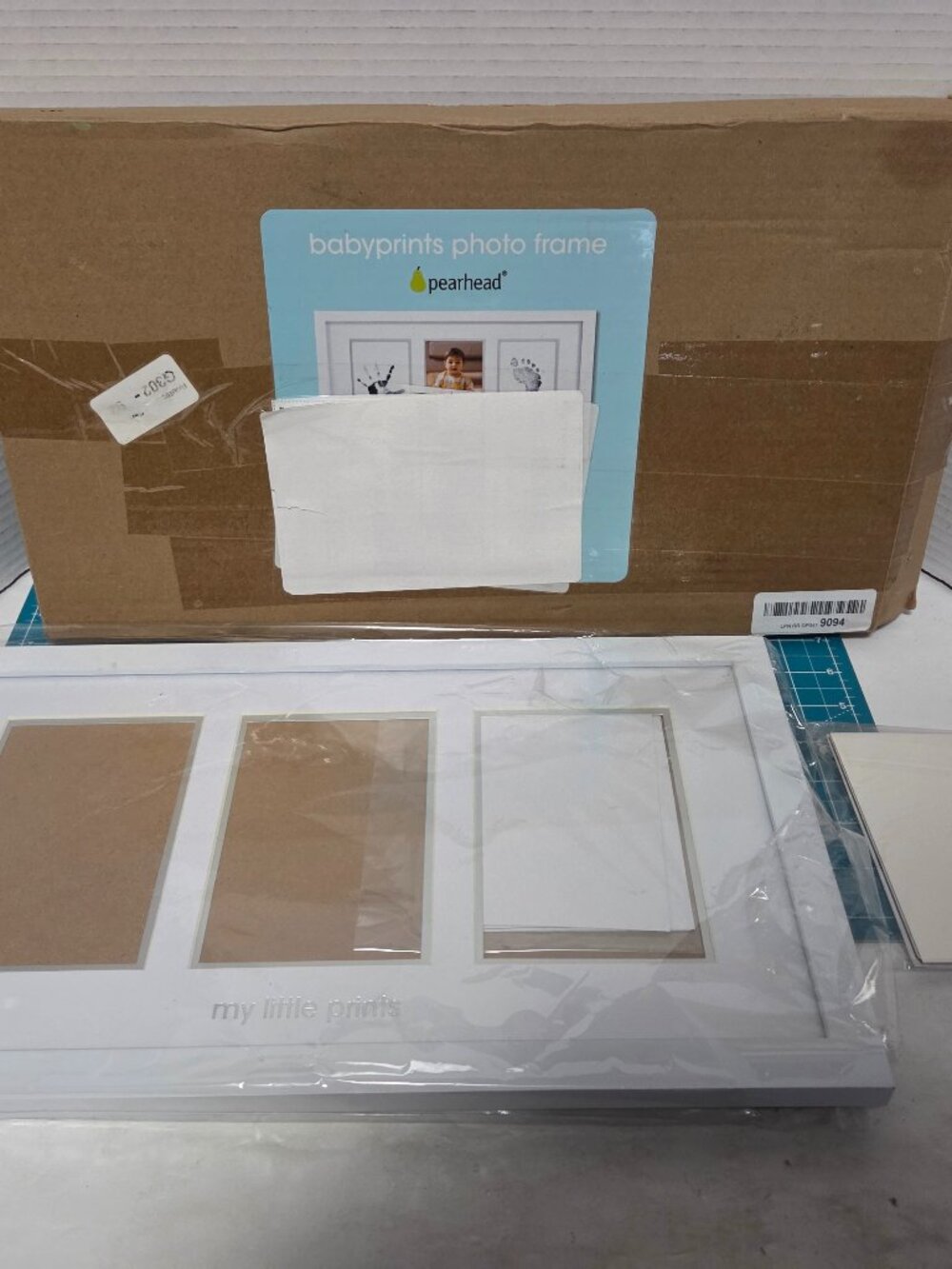 Pearhead Baby Prints Baby Photo Frame My Little Prints 3 Space Frame NEW